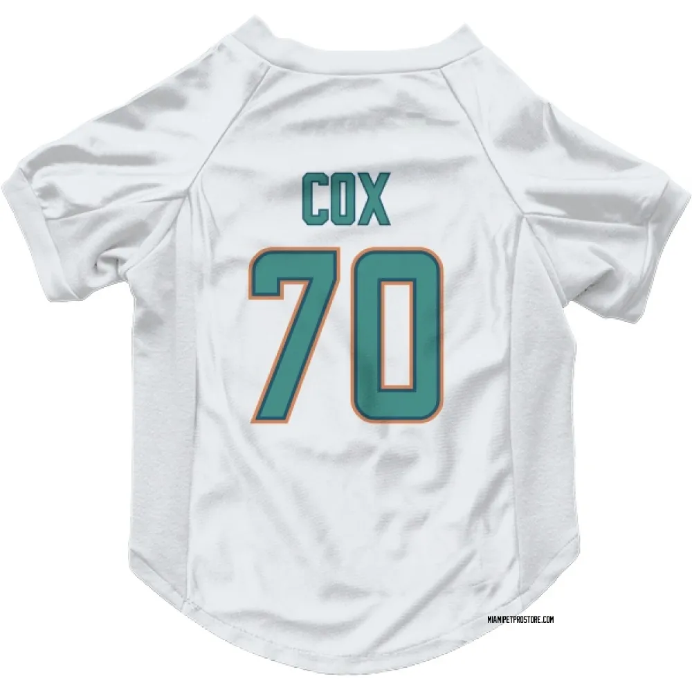 Miami Dolphins Marques Cox White Pet Jersey for Dog & Cat