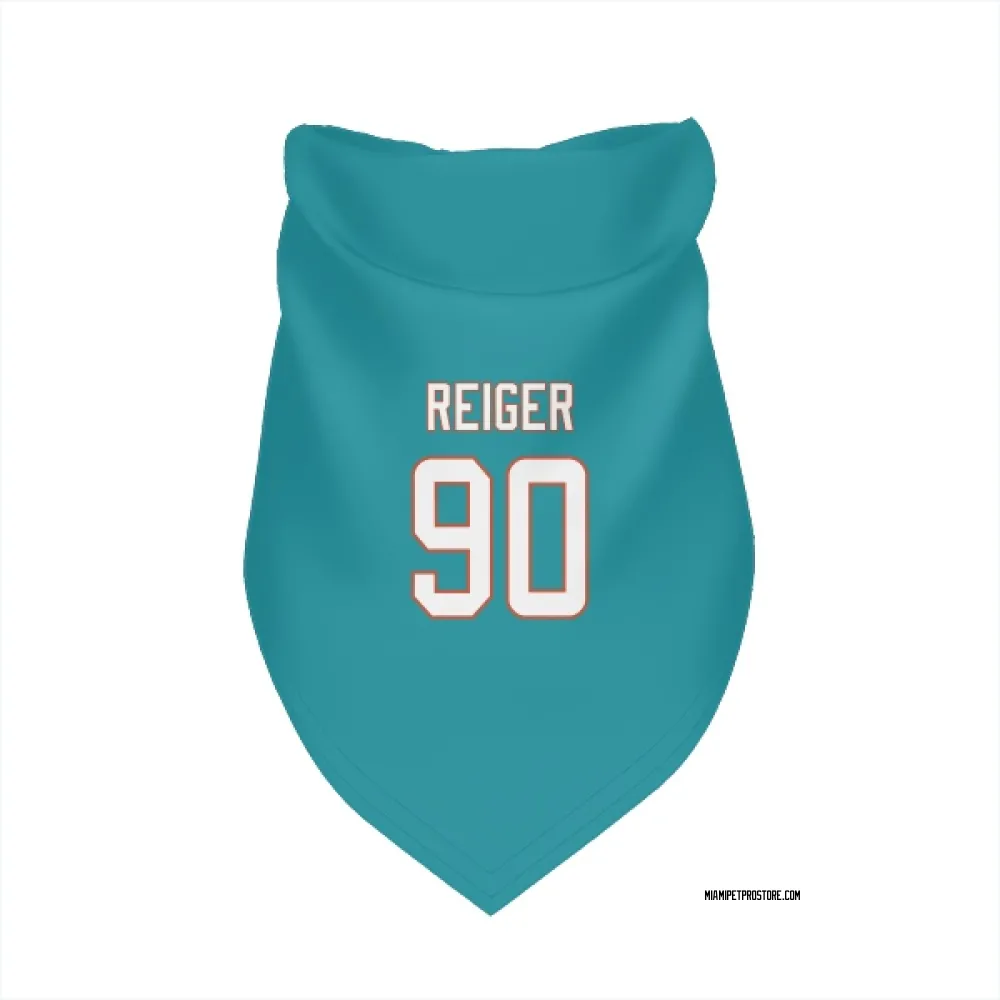 Miami Dolphins Mason Reiger Aqua Pet Bandana for Dog & Cat
