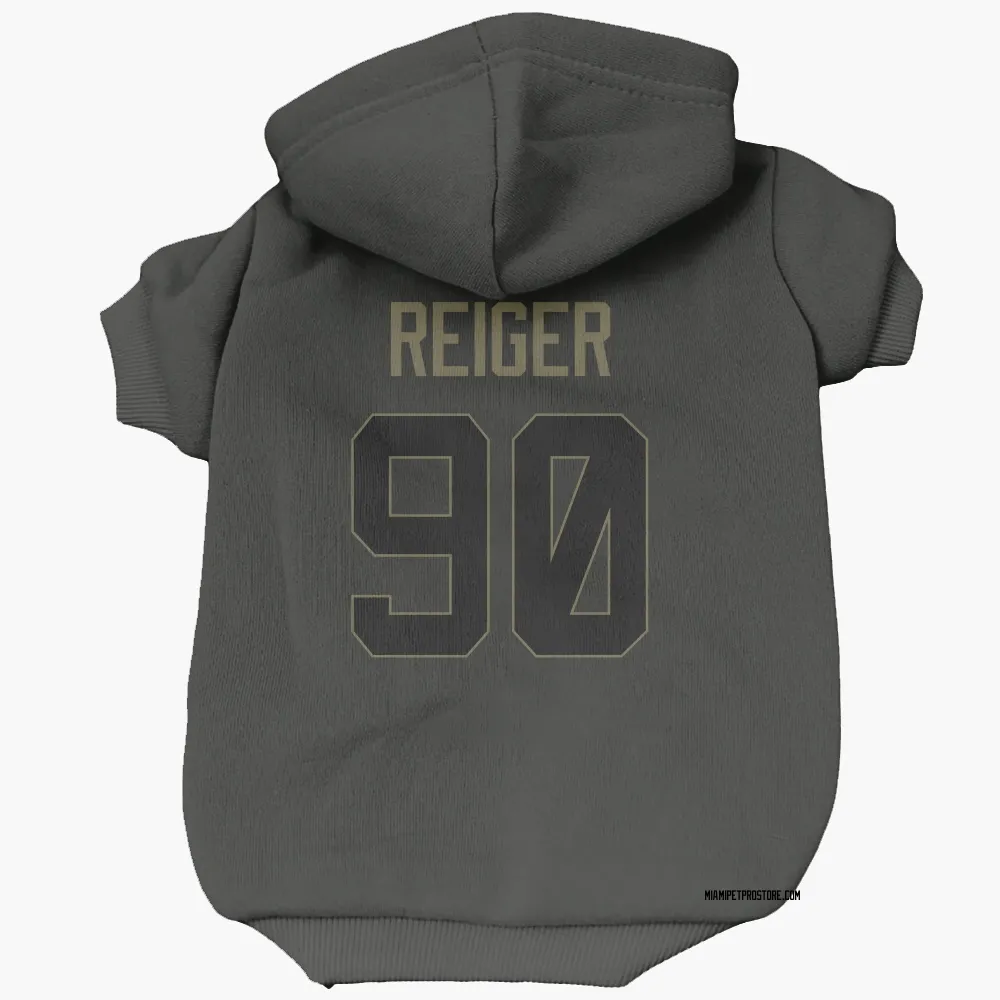 Miami Dolphins Mason Reiger Black Service Pet Hoodie for Dog & Cat
