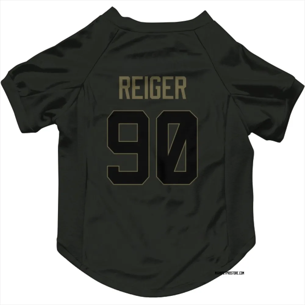 Miami Dolphins Mason Reiger Black Service Pet Jersey for Dog & Cat