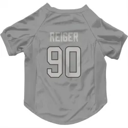 Miami Dolphins Mason Reiger Charcoal Pet Jersey for Dog & Cat