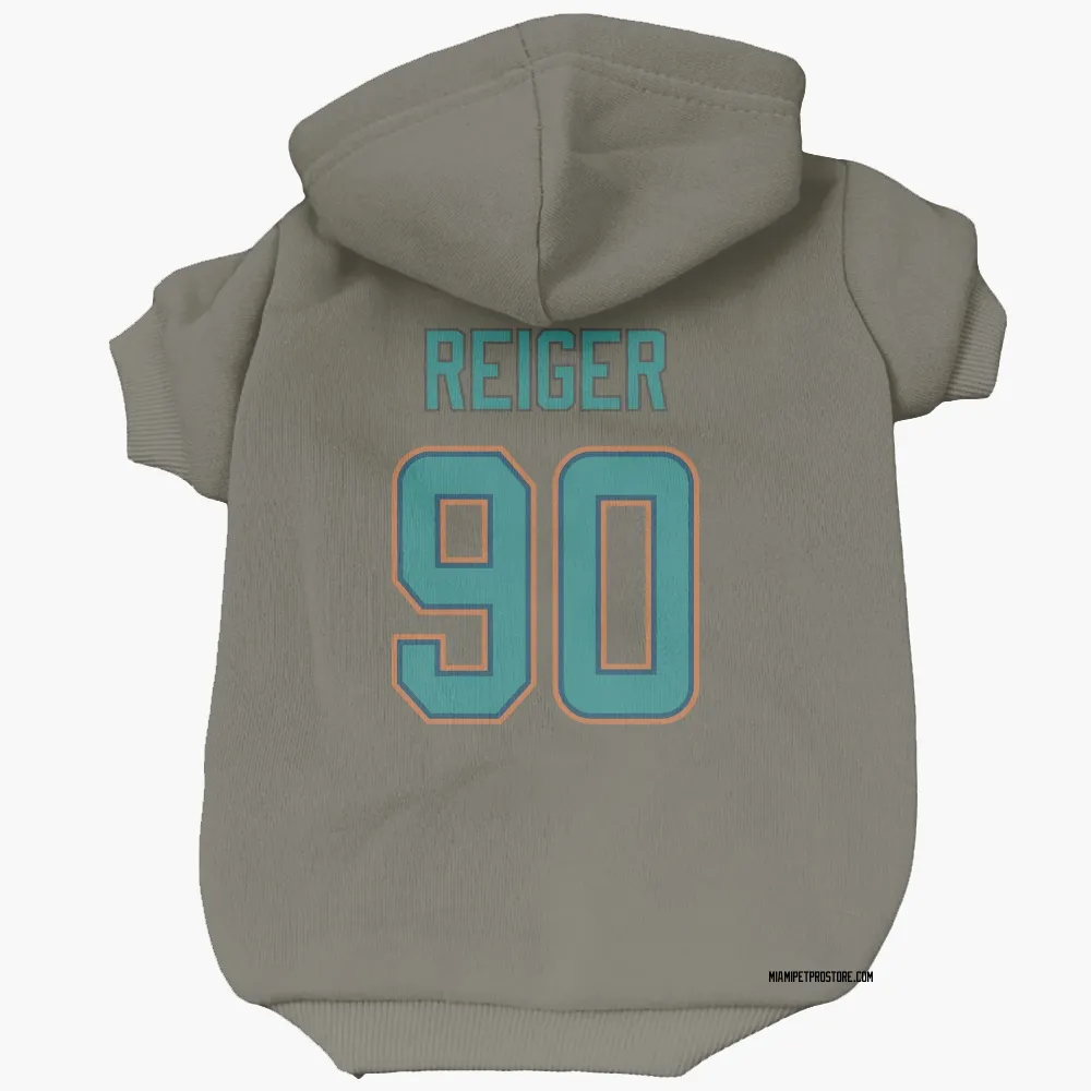 Miami Dolphins Mason Reiger Olive Pet Hoodie for Dog & Cat