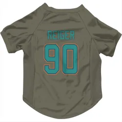 Miami Dolphins Mason Reiger Olive Pet Jersey for Dog & Cat