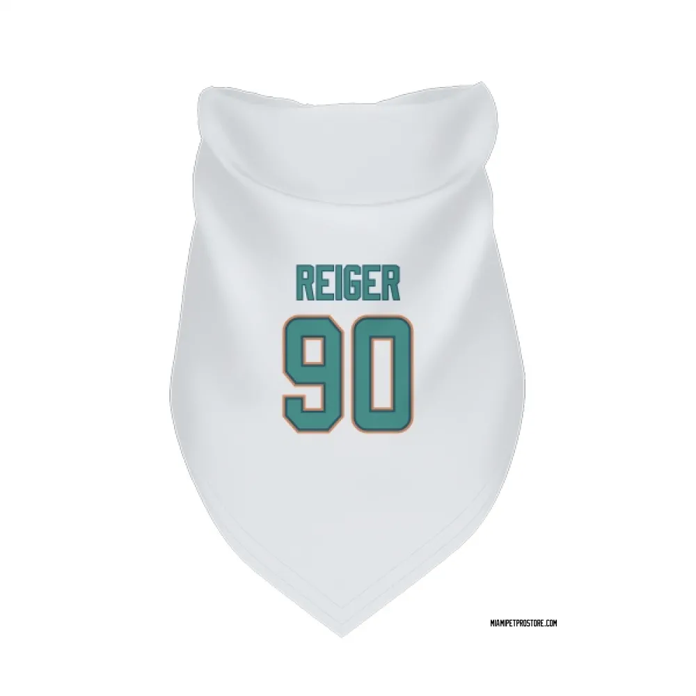 Miami Dolphins Mason Reiger White Pet Bandana for Dog & Cat