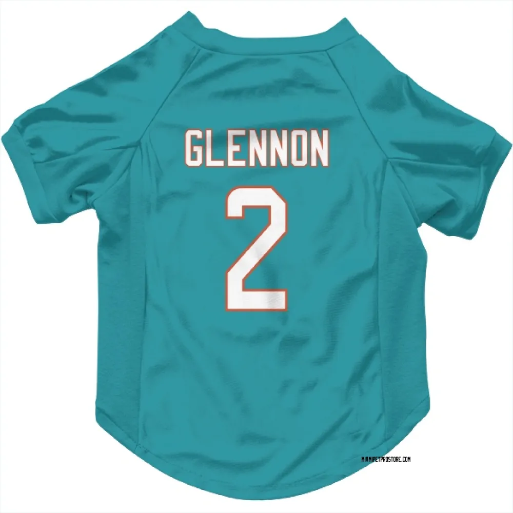 Miami Dolphins Mike Glennon Aqua Pet Jersey for Dog & Cat