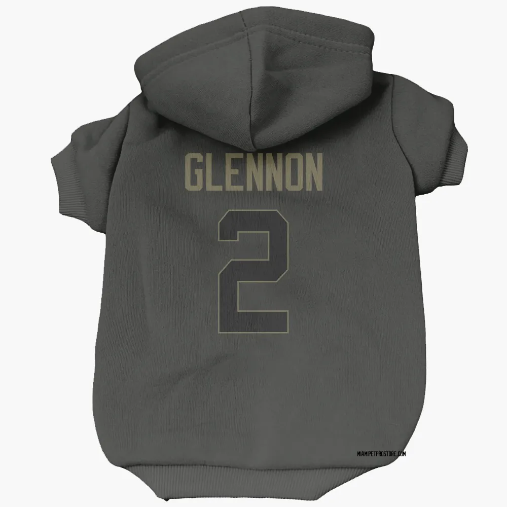 Miami Dolphins Mike Glennon Black Service Pet Hoodie for Dog & Cat