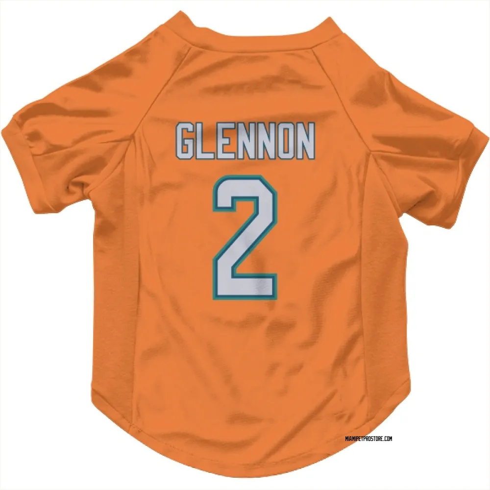 Miami Dolphins Mike Glennon Orange Pet Jersey for Dog & Cat