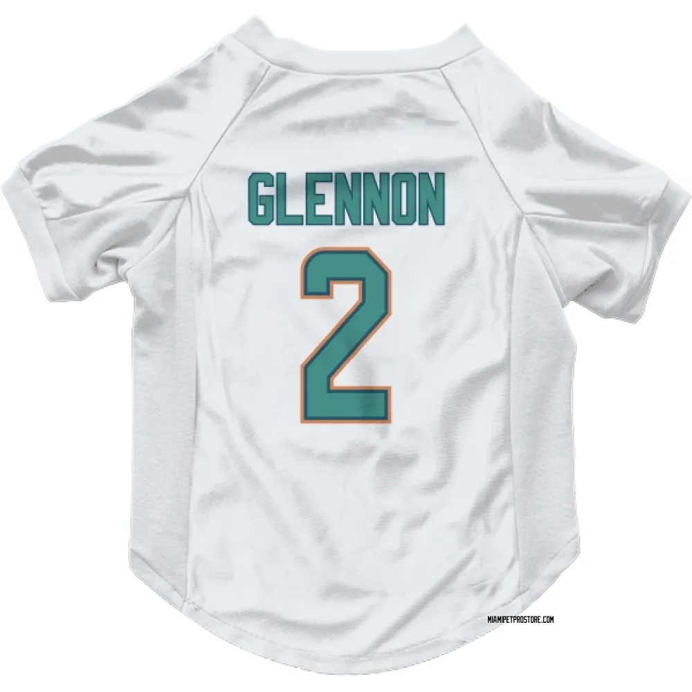 Miami Dolphins Mike Glennon White Pet Jersey for Dog & Cat