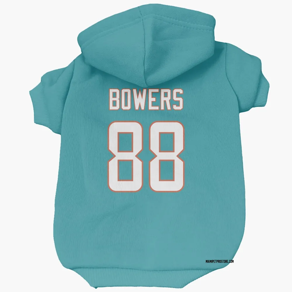 Miami Dolphins Nick Bowers Aqua Pet Hoodie for Dog & Cat