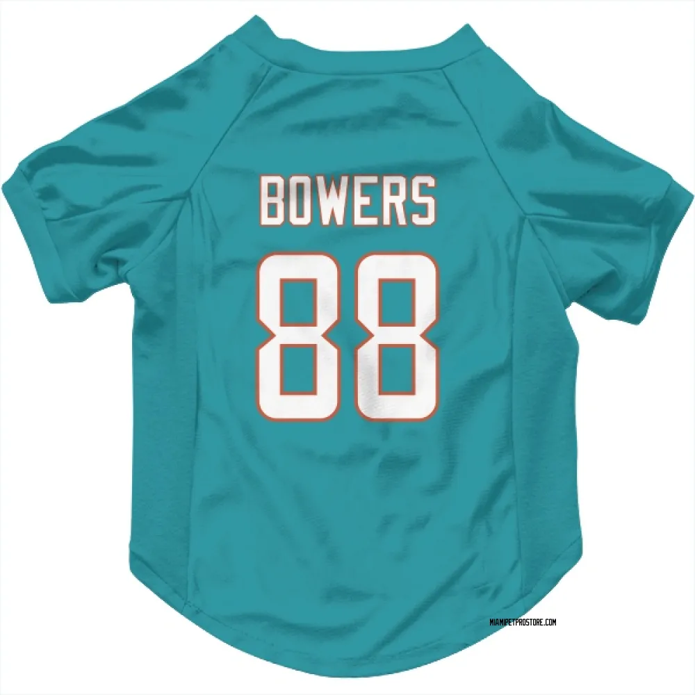 Miami Dolphins Nick Bowers Aqua Pet Jersey for Dog & Cat