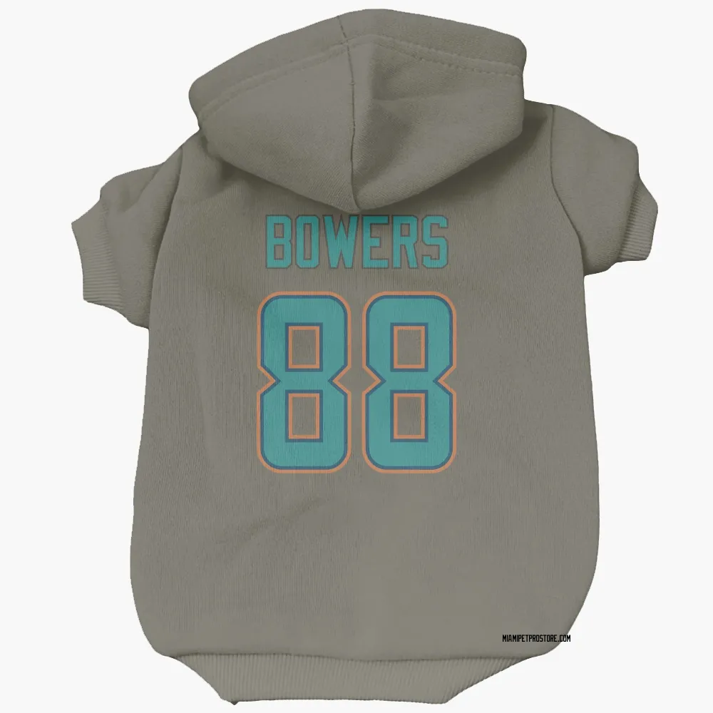 Miami Dolphins Nick Bowers Olive Pet Hoodie for Dog & Cat