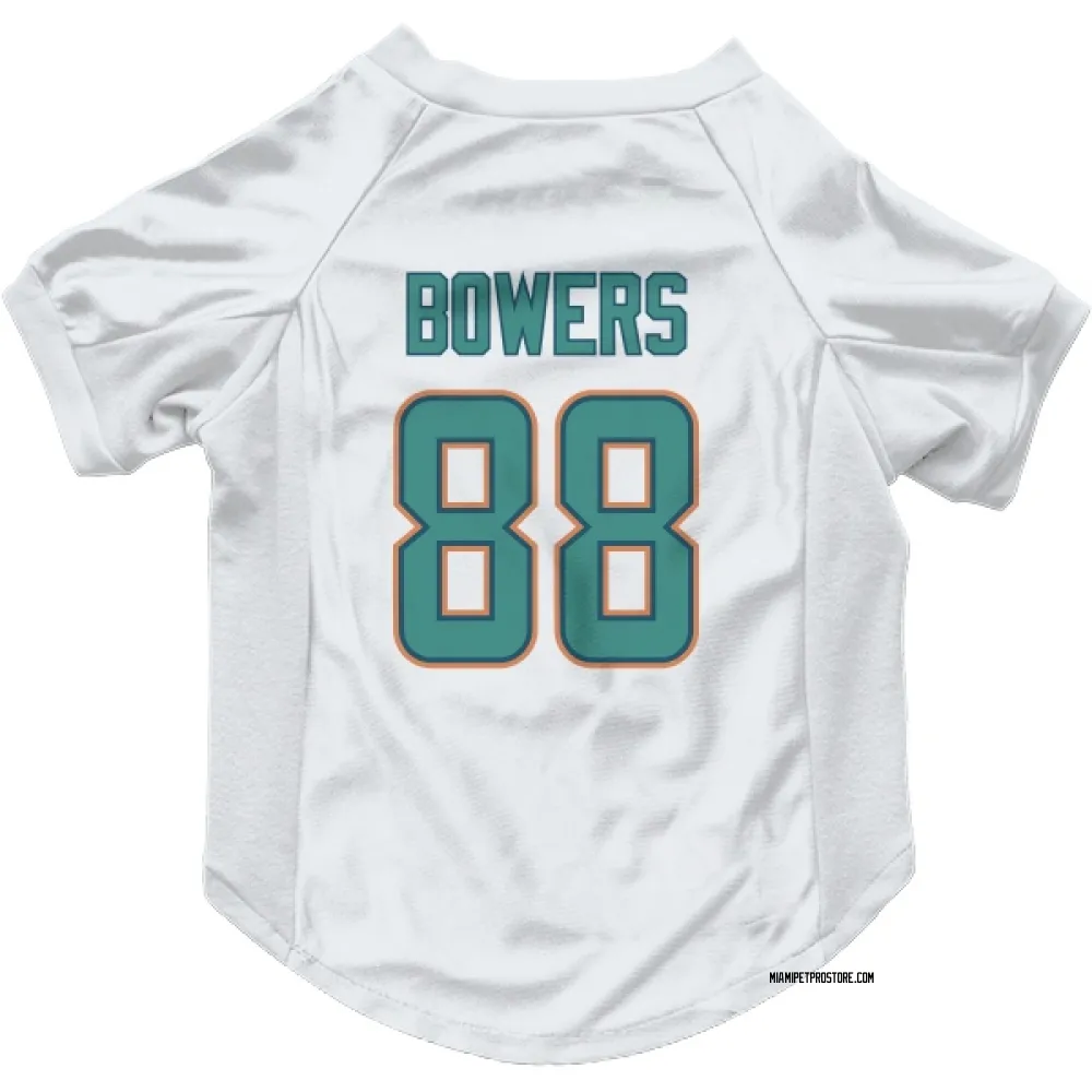 Miami Dolphins Nick Bowers White Pet Jersey for Dog & Cat