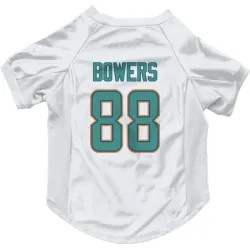 Miami Dolphins Nick Bowers White Pet Jersey for Dog & Cat