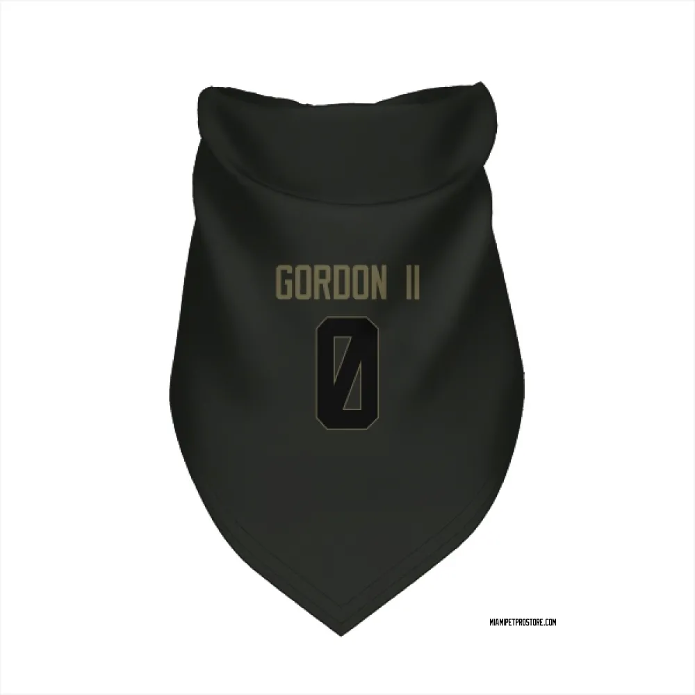 Miami Dolphins Ollie Gordon II Black Service Pet Bandana for Dog & Cat