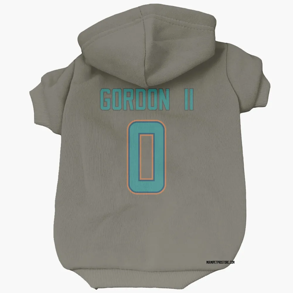 Miami Dolphins Ollie Gordon II Olive Pet Hoodie for Dog & Cat