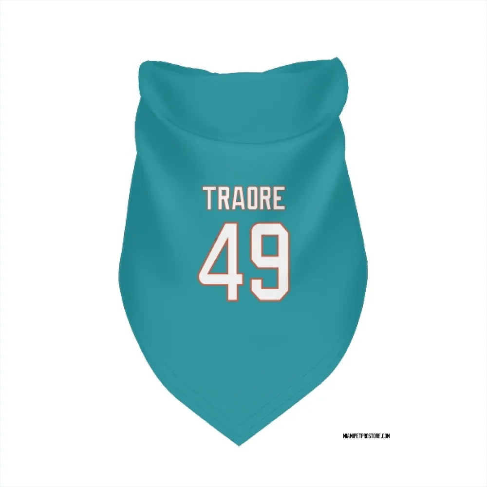 Miami Dolphins Seydou Traore Aqua Pet Bandana for Dog & Cat