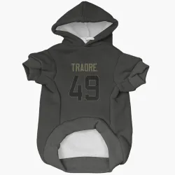 Miami Dolphins Seydou Traore Black Service Pet Hoodie for Dog & Cat