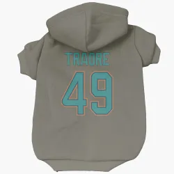 Miami Dolphins Seydou Traore Olive Pet Hoodie for Dog & Cat