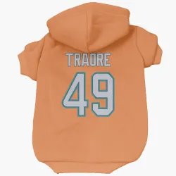 Miami Dolphins Seydou Traore Orange Pet Hoodie for Dog & Cat