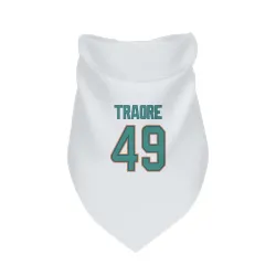 Miami Dolphins Seydou Traore White Pet Bandana for Dog & Cat