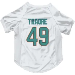Miami Dolphins Seydou Traore White Pet Jersey for Dog & Cat