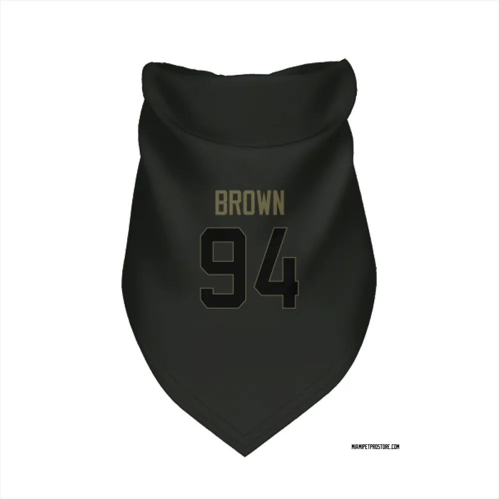 Miami Dolphins Shakel Brown Black Service Pet Bandana for Dog & Cat