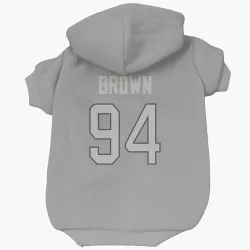 Miami Dolphins Shakel Brown Charcoal Pet Hoodie for Dog & Cat
