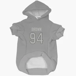 Miami Dolphins Shakel Brown Charcoal Pet Hoodie for Dog & Cat