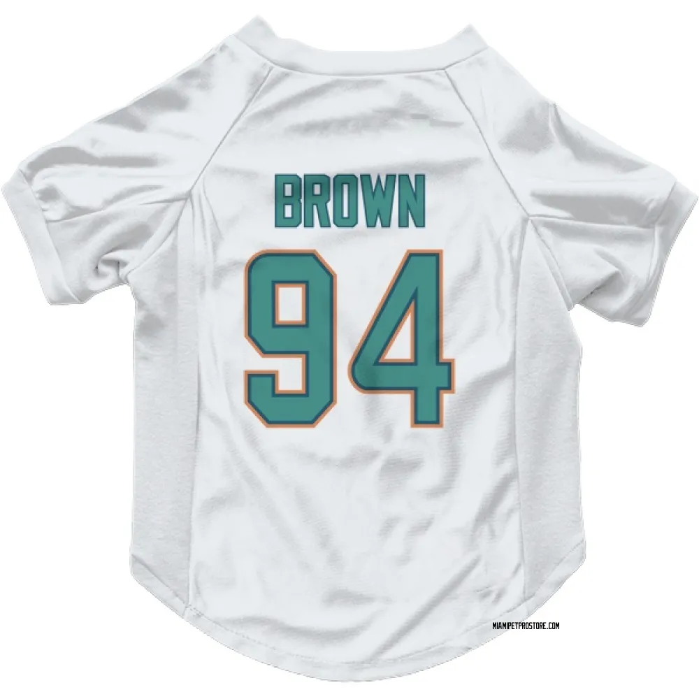 Miami Dolphins Shakel Brown White Pet Jersey for Dog & Cat