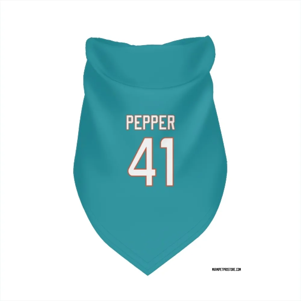 Miami Dolphins Taybor Pepper Aqua Pet Bandana for Dog & Cat