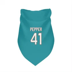 Miami Dolphins Taybor Pepper Aqua Pet Bandana for Dog & Cat
