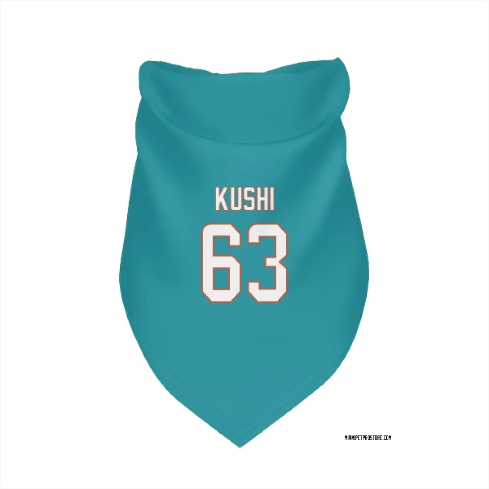 Miami Dolphins Tedi Kushi Aqua Pet Bandana for Dog & Cat