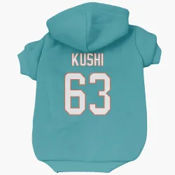 Miami Dolphins Tedi Kushi Aqua Pet Hoodie for Dog & Cat