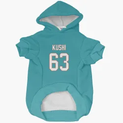 Miami Dolphins Tedi Kushi Aqua Pet Hoodie for Dog & Cat
