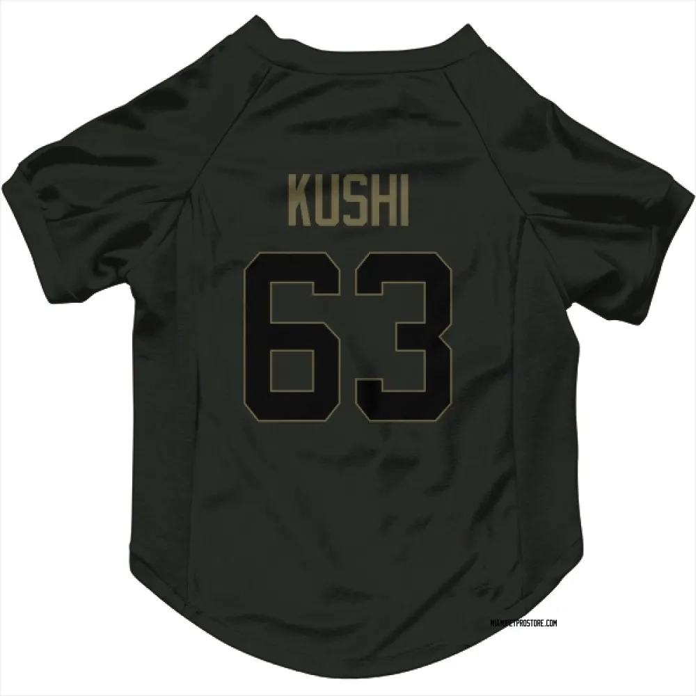 Miami Dolphins Tedi Kushi Black Service Pet Jersey for Dog & Cat