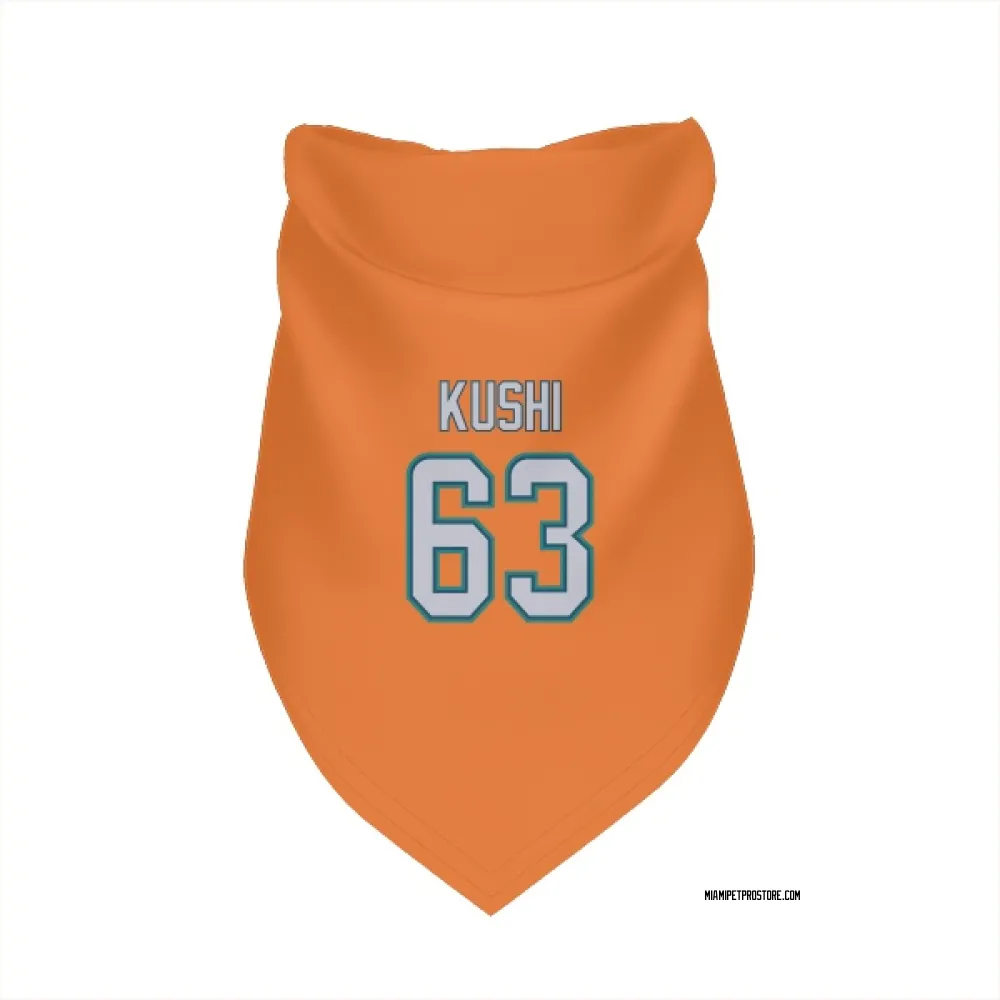 Miami Dolphins Tedi Kushi Orange Pet Bandana for Dog & Cat