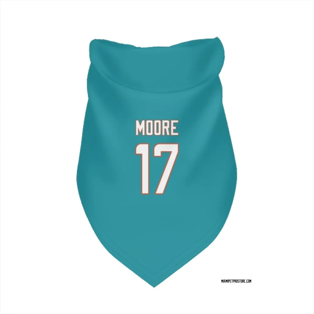 Miami Dolphins Trey Moore Aqua Pet Bandana for Dog & Cat