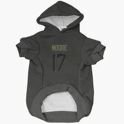 Miami Dolphins Trey Moore Black Service Pet Hoodie for Dog & Cat