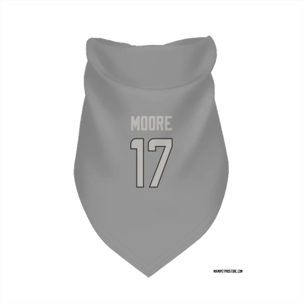 Miami Dolphins Trey Moore Charcoal Pet Bandana for Dog & Cat