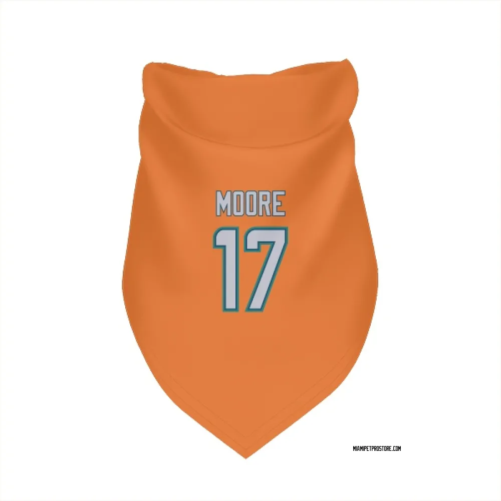 Miami Dolphins Trey Moore Orange Pet Bandana for Dog & Cat