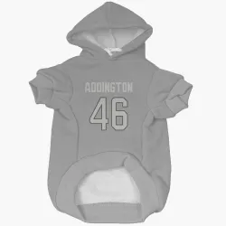 Miami Dolphins Tucker Addington Charcoal Pet Hoodie for Dog & Cat