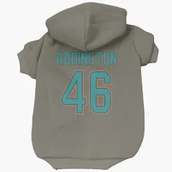 Miami Dolphins Tucker Addington Olive Pet Hoodie for Dog & Cat