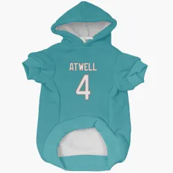 Miami Dolphins Tutu Atwell Aqua Pet Hoodie for Dog & Cat