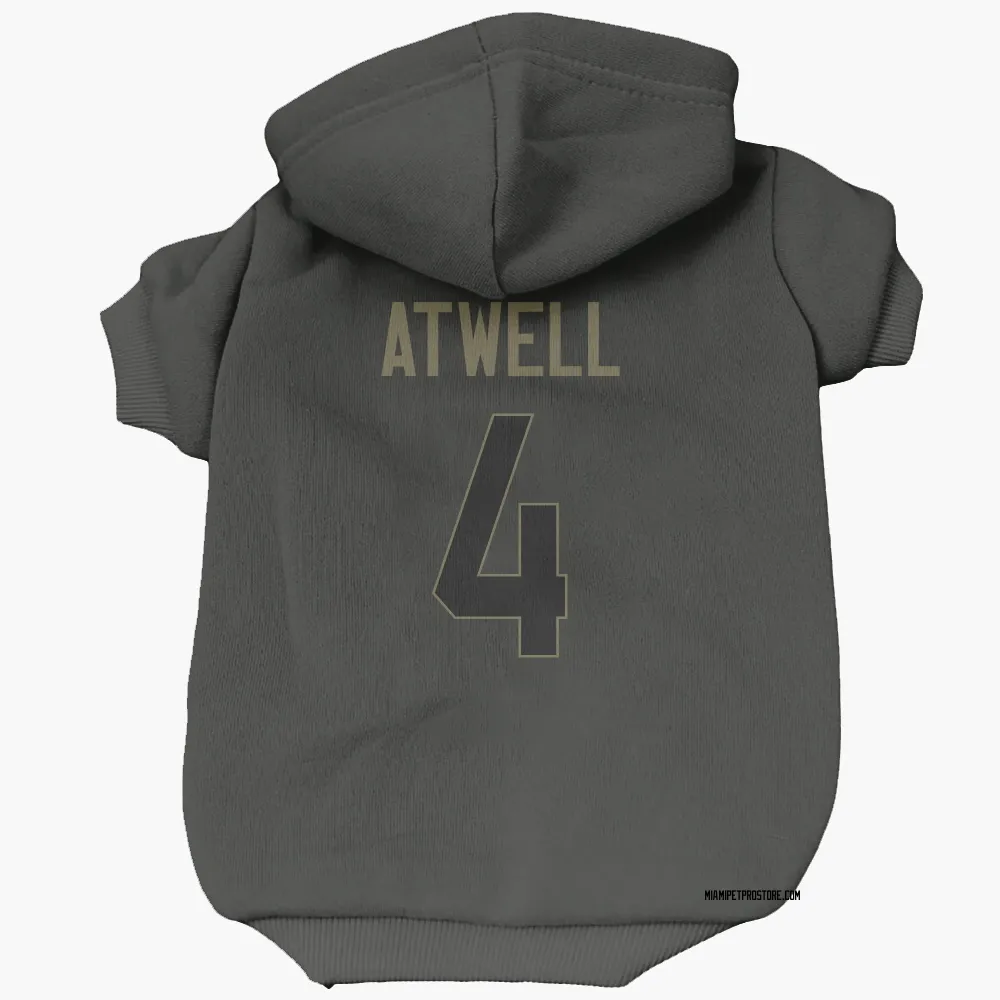 Miami Dolphins Tutu Atwell Black Service Pet Hoodie for Dog & Cat