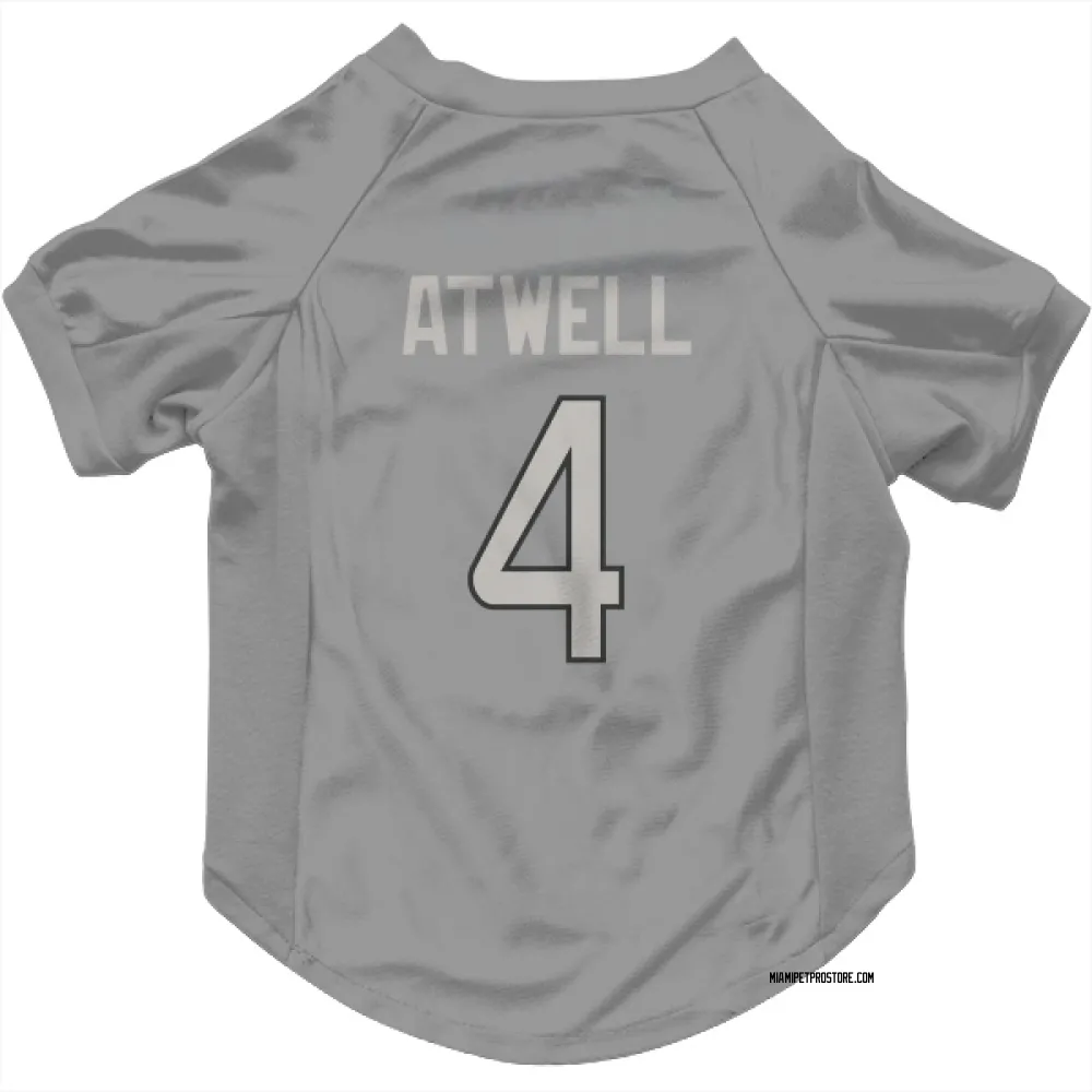 Miami Dolphins Tutu Atwell Charcoal Pet Jersey for Dog & Cat