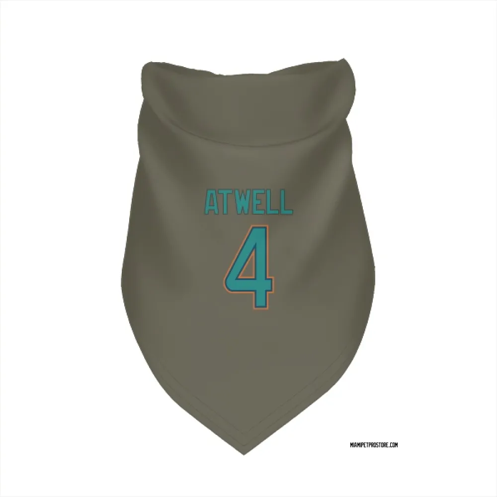 Miami Dolphins Tutu Atwell Olive Pet Bandana for Dog & Cat
