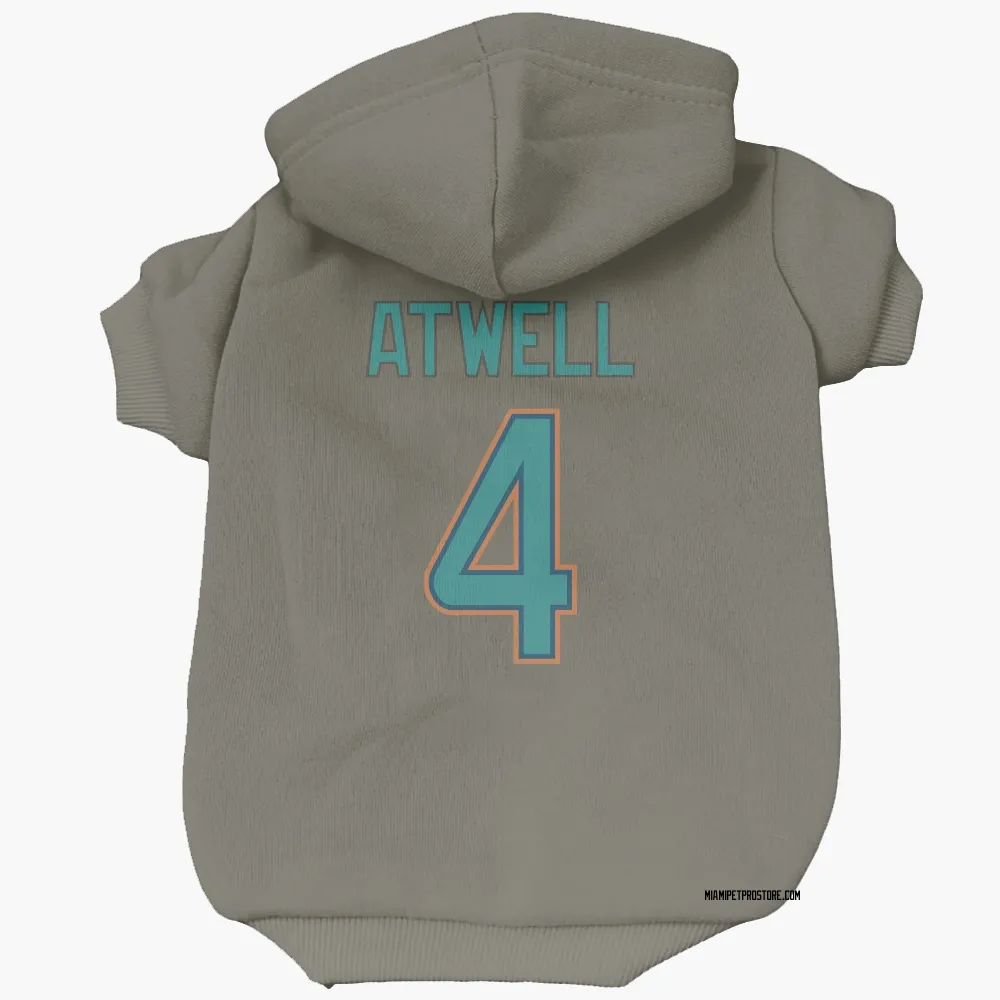 Miami Dolphins Tutu Atwell Olive Pet Hoodie for Dog & Cat