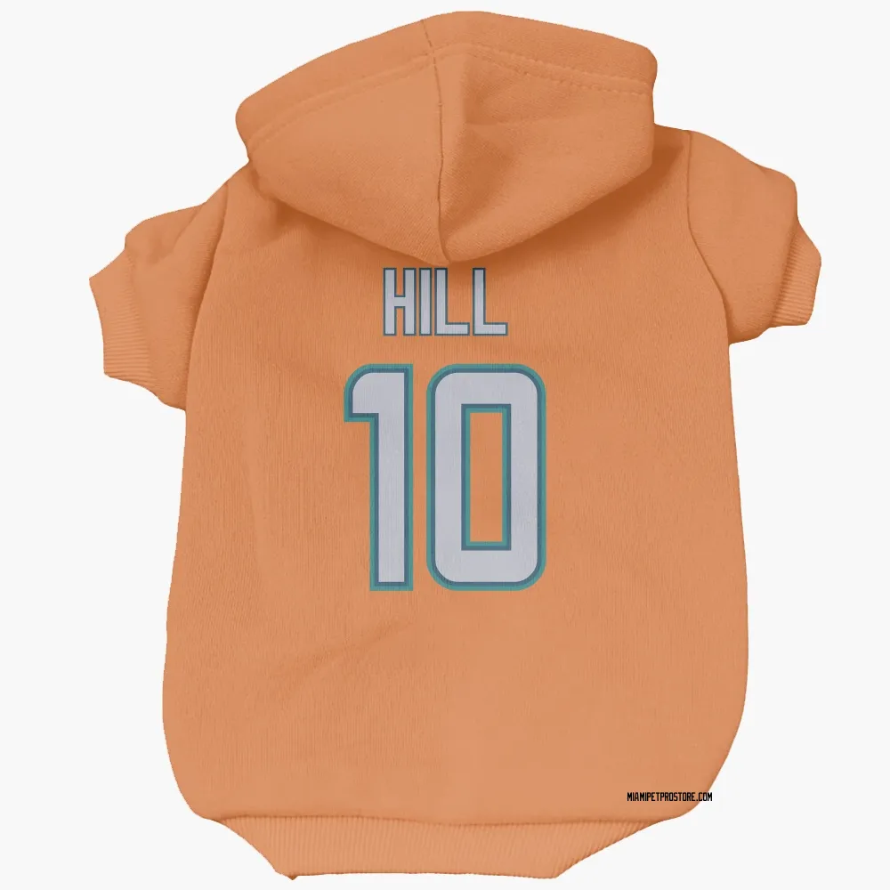 Miami Dolphins Tyreek Hill Orange Pet Hoodie for Dog & Cat