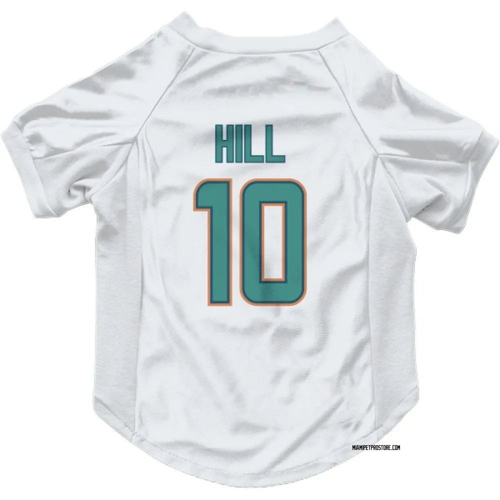 Miami Dolphins Tyreek Hill White Pet Jersey for Dog & Cat