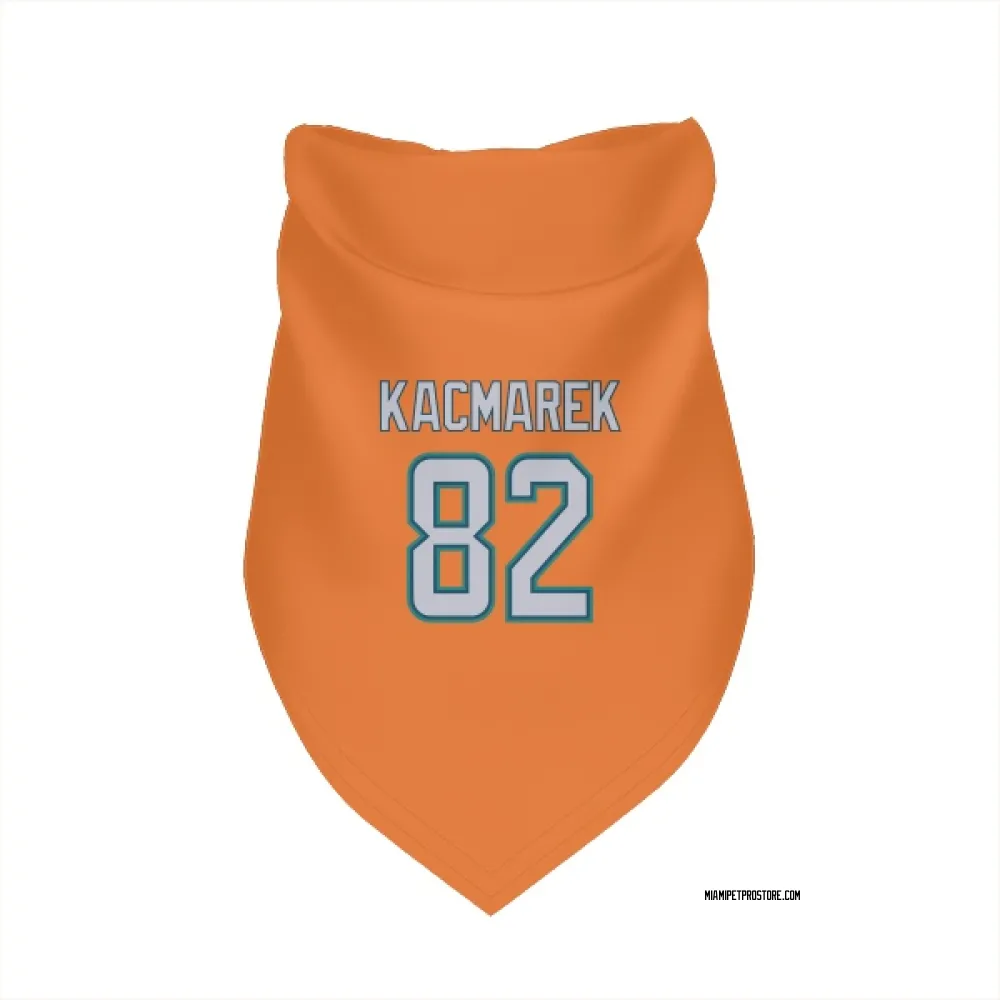 Miami Dolphins Will Kacmarek Orange Pet Bandana for Dog & Cat